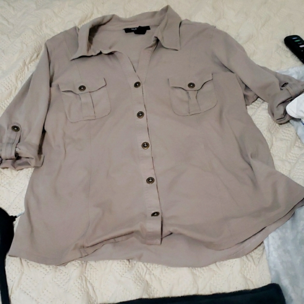 Summer fall button pole shirt xl